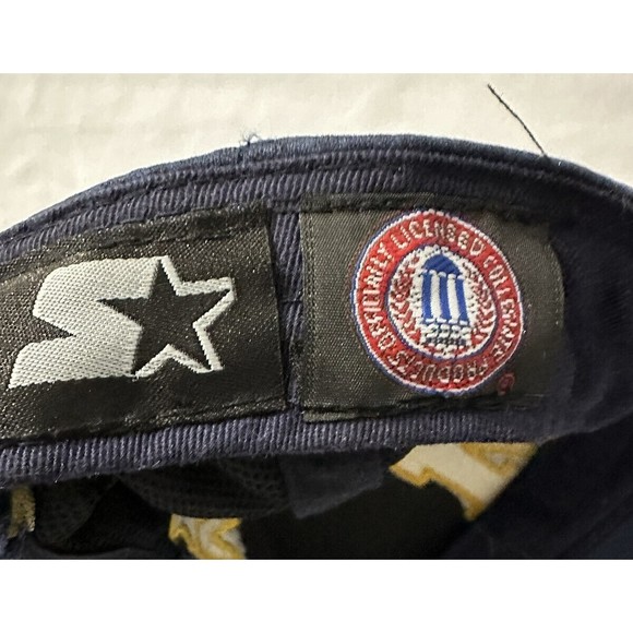 UNIVERSITY OF MICHIGAN U Of M Wolverines Baseball Hat Adult Size Strap Back Cap - Picture 6 of 6